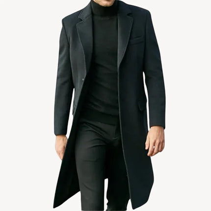 Men's Overcoat Wool Classic Style