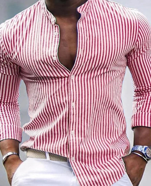 Men's Striped Cotton Shirt Classic