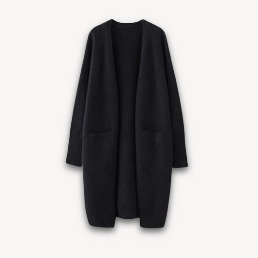 Women's Cashmere Long Cardigan Open Front