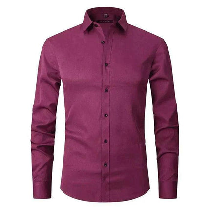 Men's Long Sleeve Shirt Breathable Stretch Fabric