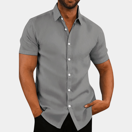 Men's Notched Collar Stylish Shirt