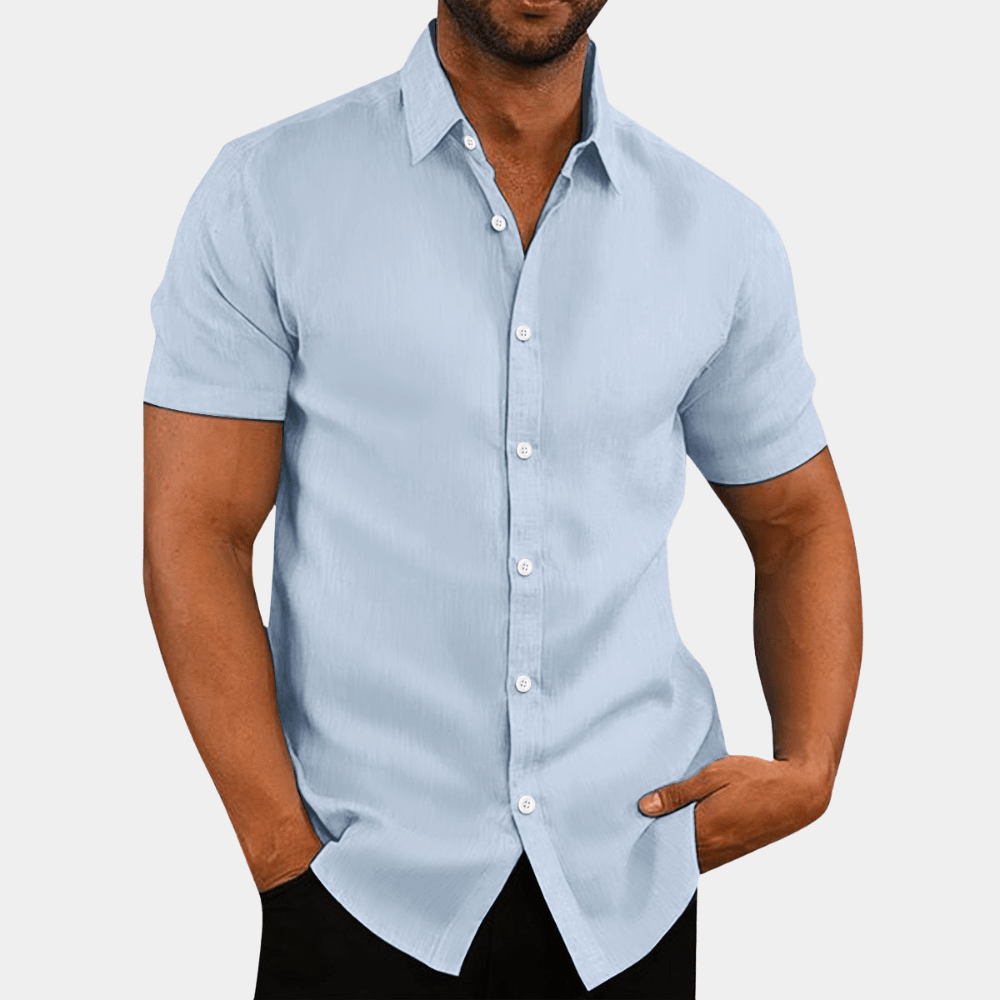 Men's Notched Collar Stylish Shirt