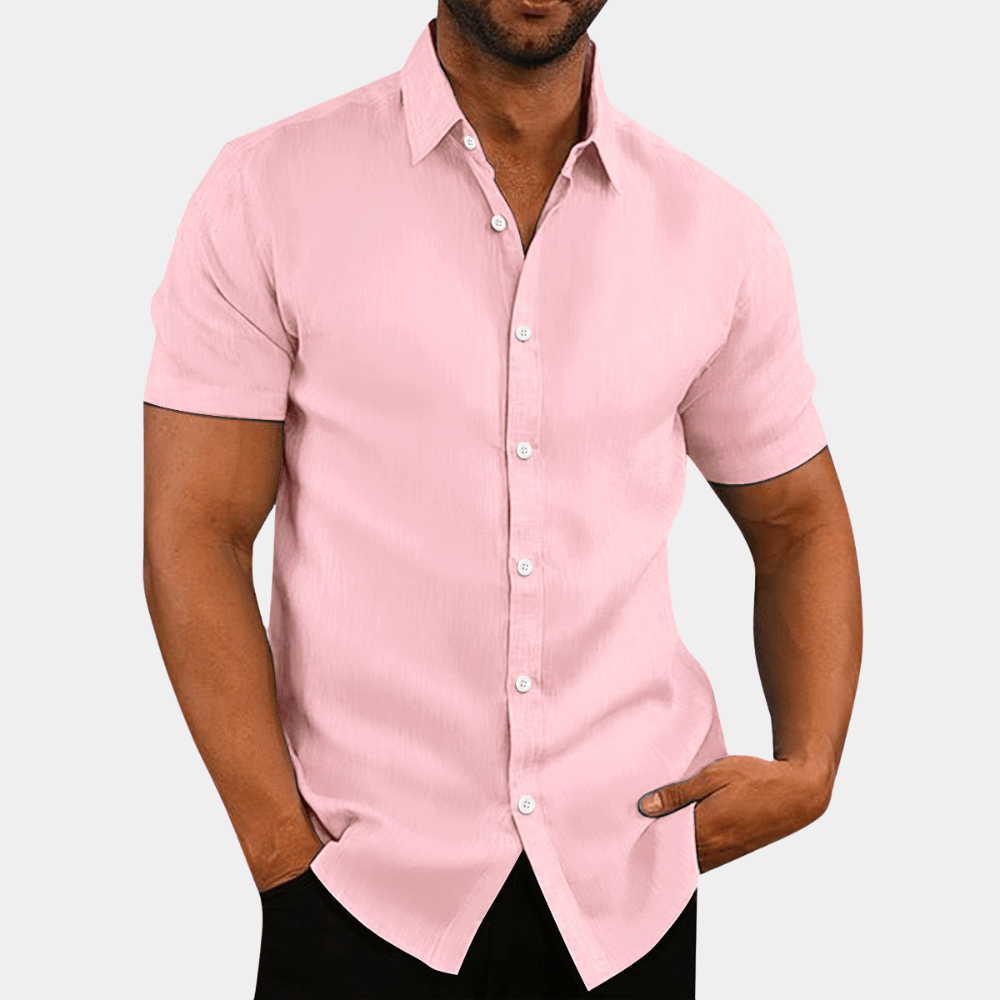 Men's Notched Collar Stylish Shirt