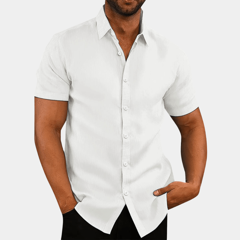 Men's Notched Collar Stylish Shirt