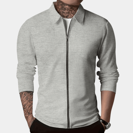 Men's Long Sleeve Casual Shirt - Lightweight Breathable Fabric