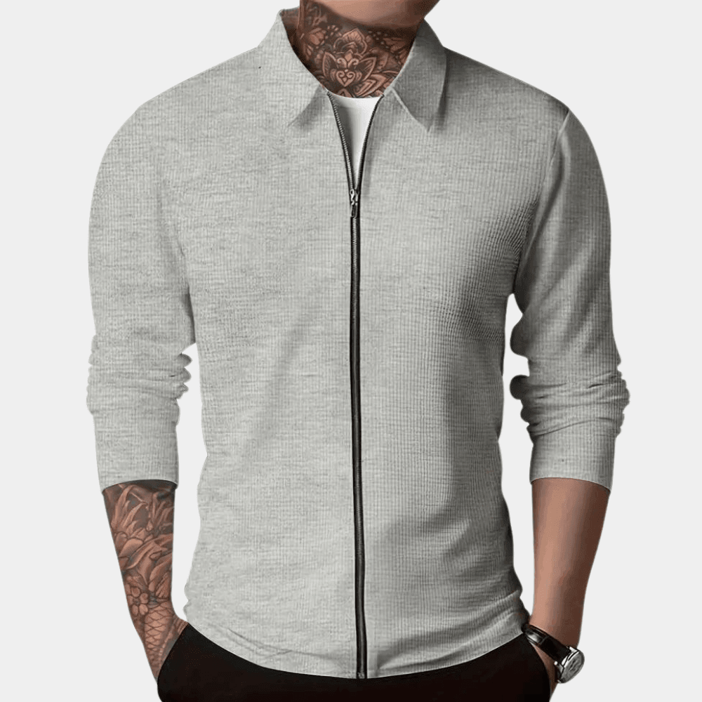 Men's Long Sleeve Casual Shirt - Lightweight Breathable Fabric