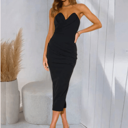 Women's Strapless Dress Lightweight Breathable