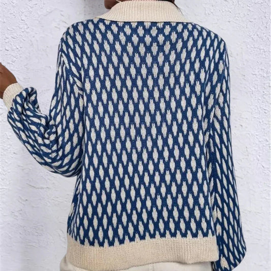 Women's Sweater with Collar Detail