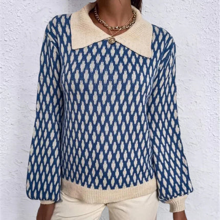 Women's Sweater with Collar Detail