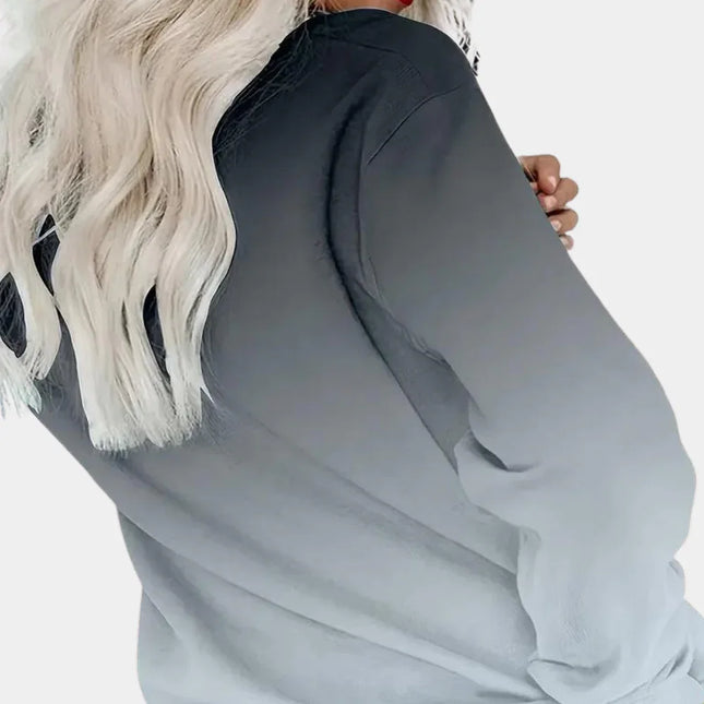 Women's Lightweight Gradient Sweatshirt - Breathable All-Season Style