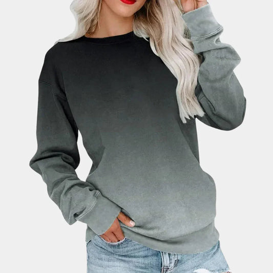 Women's Lightweight Gradient Sweatshirt - Breathable All-Season Style