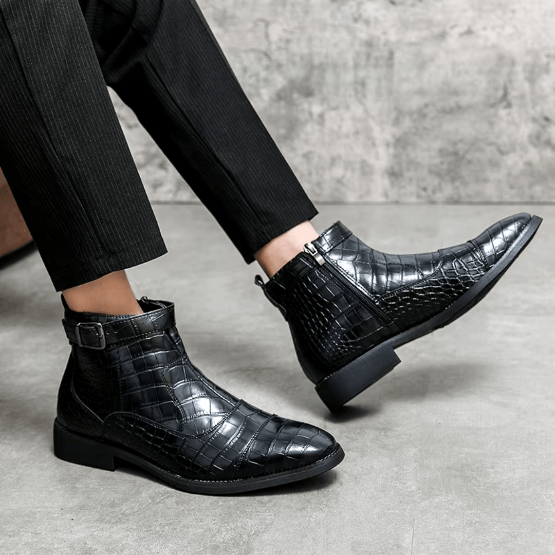 EliteStride | Premium Leather Chelsea Boots for Effortless Style