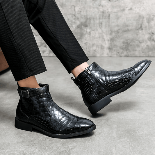 EliteStride | Premium Leather Chelsea Boots for Effortless Style