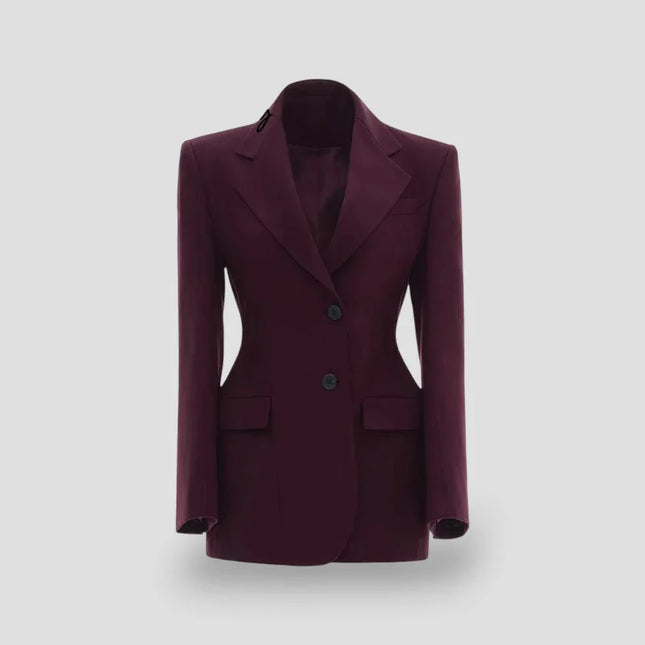 Women's Tailored Blazer Dress Long Sleeve