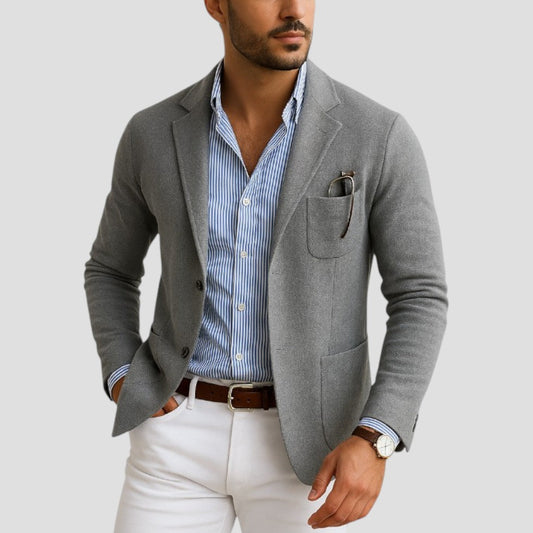 Men's Blazer Lapel Collar Old Money Style