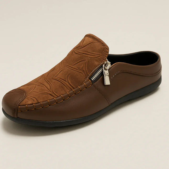 Men's Leather Loafers Slip-On Style