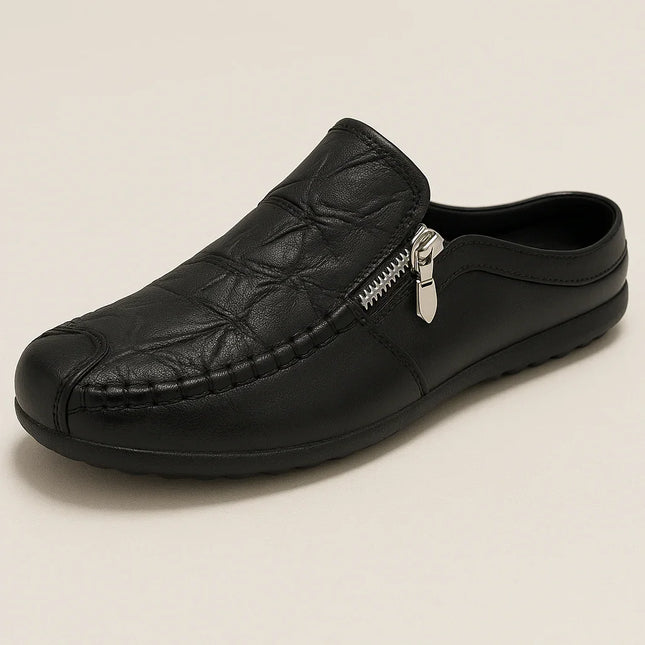 Men's Leather Loafers Slip-On Style