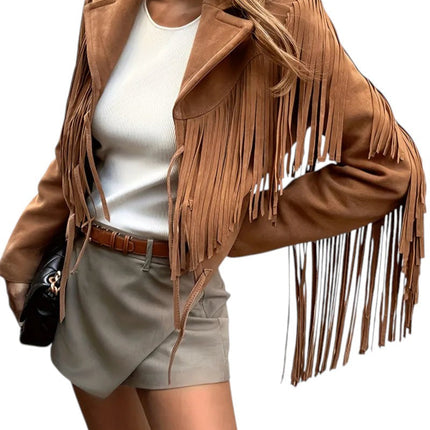 Women's Fringed Jacket Suede