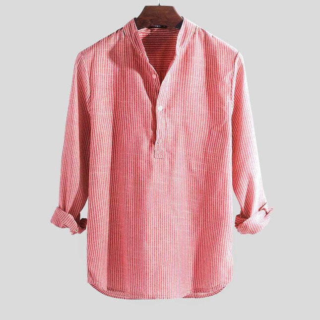 Men's Striped Long Sleeve Shirt