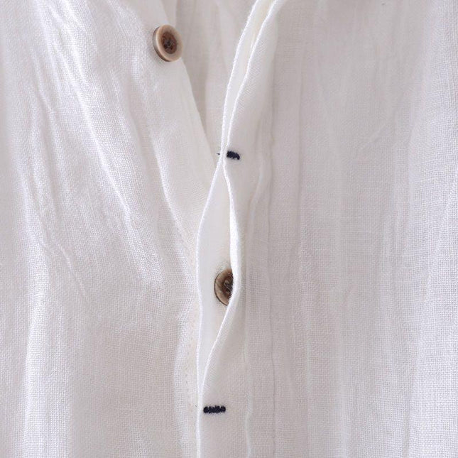 Men's Short Sleeve Slap Collar Shirt