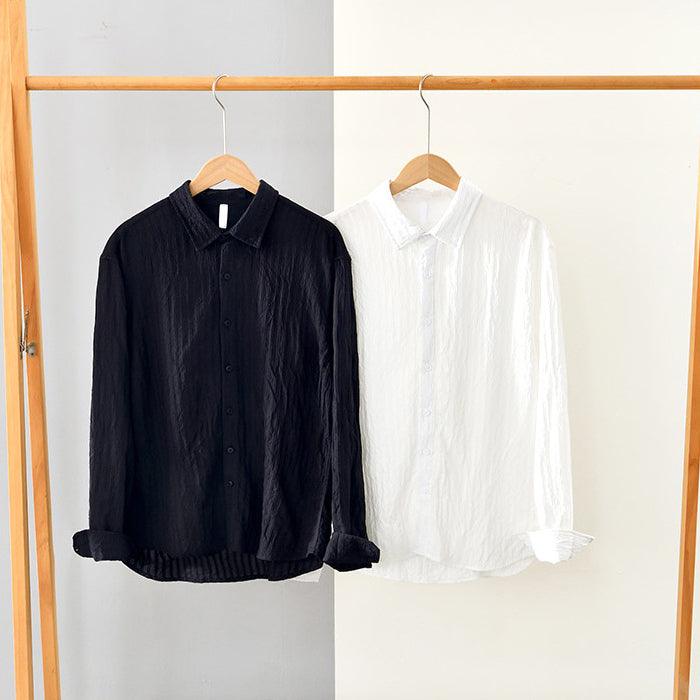 Men’s Long Sleeve Button-Up Shirt 100% Cotton Regular Fit