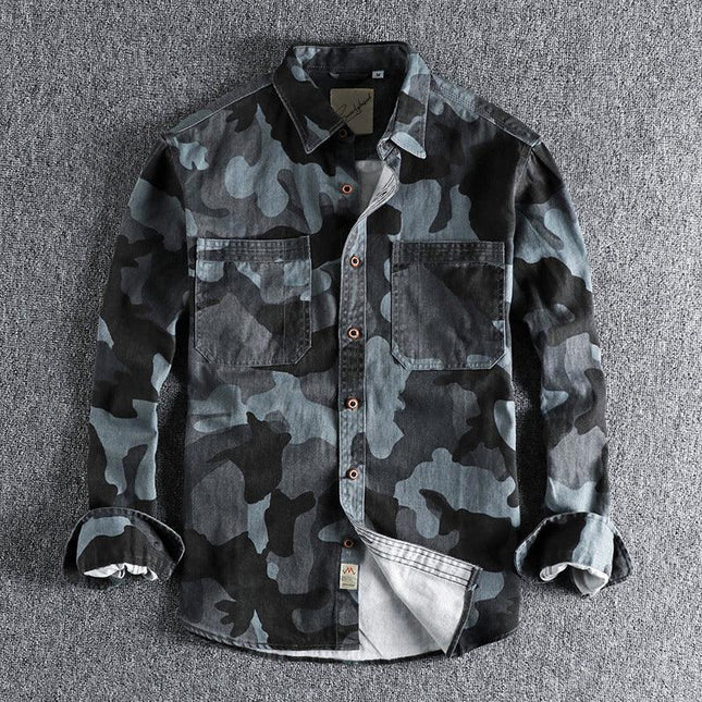 Men's Cargo Shirt Camouflage Print