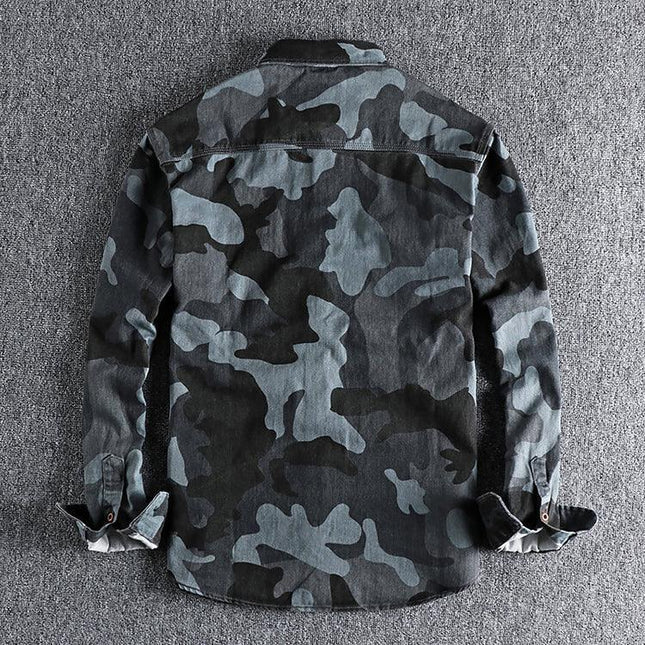 Men's Cargo Shirt Camouflage Print