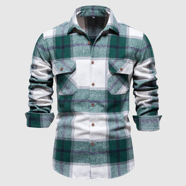 Men's Plaid Flannel Lumberjack Shirt