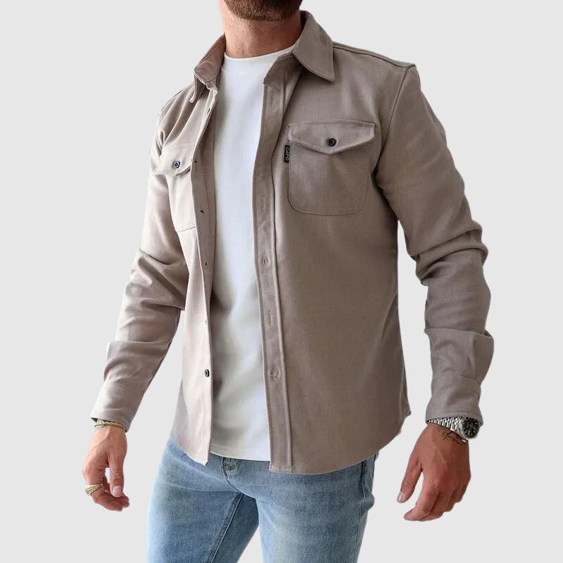 Men's Lapel Collar Urban Streetwear Shirt
