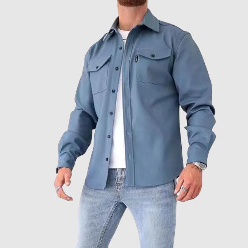 Men's Lapel Collar Urban Streetwear Shirt