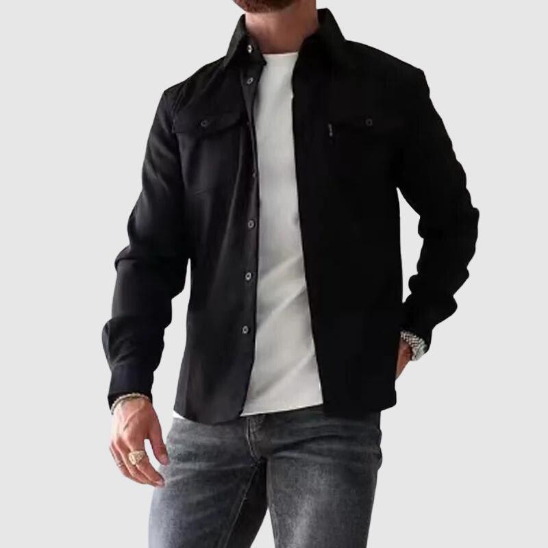 Men's Lapel Collar Urban Streetwear Shirt