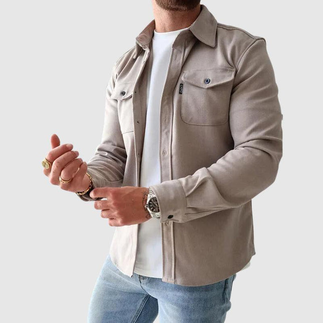 Men's Lapel Collar Urban Streetwear Shirt