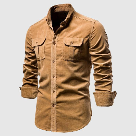 Men's Slim Fit Single-Knit Casual Shirt