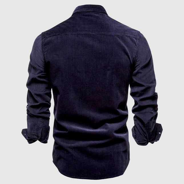 Men's Slim Fit Single-Knit Casual Shirt
