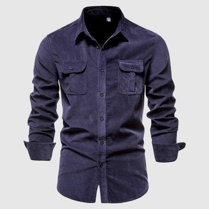 Men's Slim Fit Single-Knit Casual Shirt