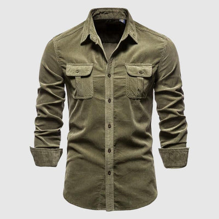 Men's Slim Fit Single-Knit Casual Shirt