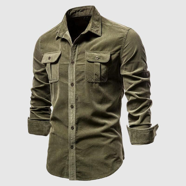 Men's Slim Fit Single-Knit Casual Shirt