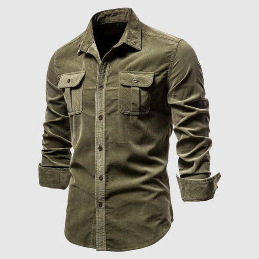 Men's Slim Fit Single-Knit Casual Shirt
