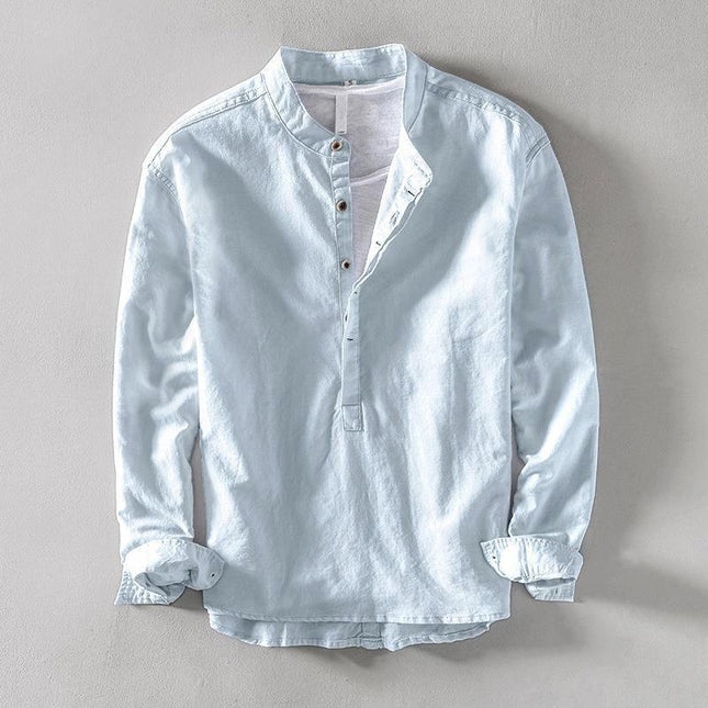 Men's Casual Long Sleeve Shirt Standard Collar