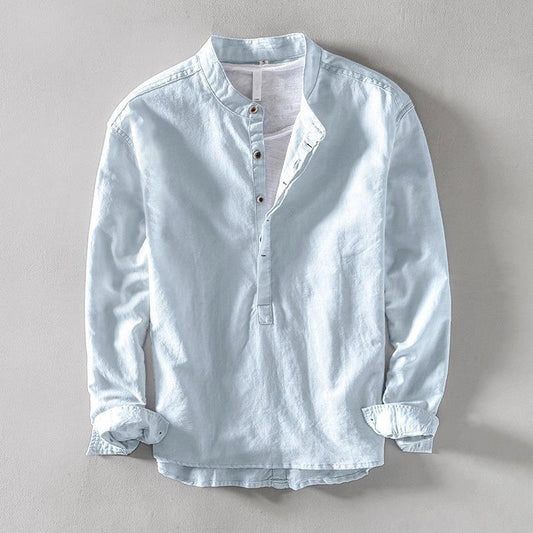Men's Casual Long Sleeve Shirt Standard Collar