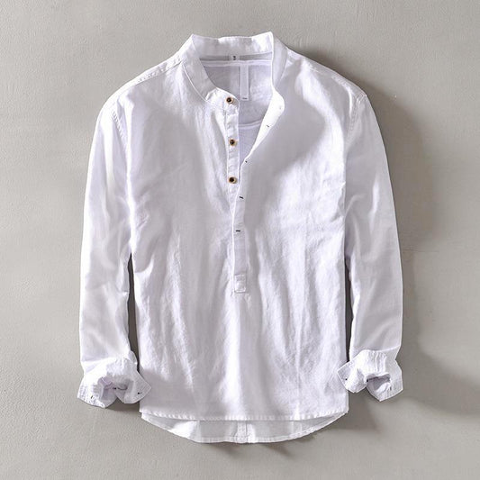 Men's Casual Long Sleeve Shirt Standard Collar