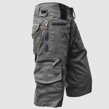 Men's Cargo Shorts Multi-Pocket Knee Length