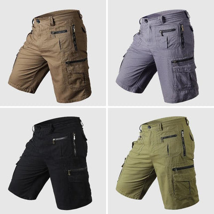 Men's Knee Length Cargo Shorts Multi-Pocket Durable