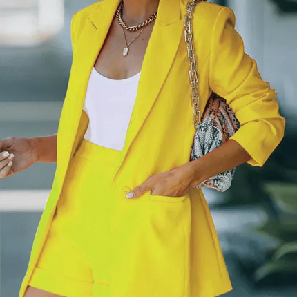 Women's Short Blazer Set Chic Style