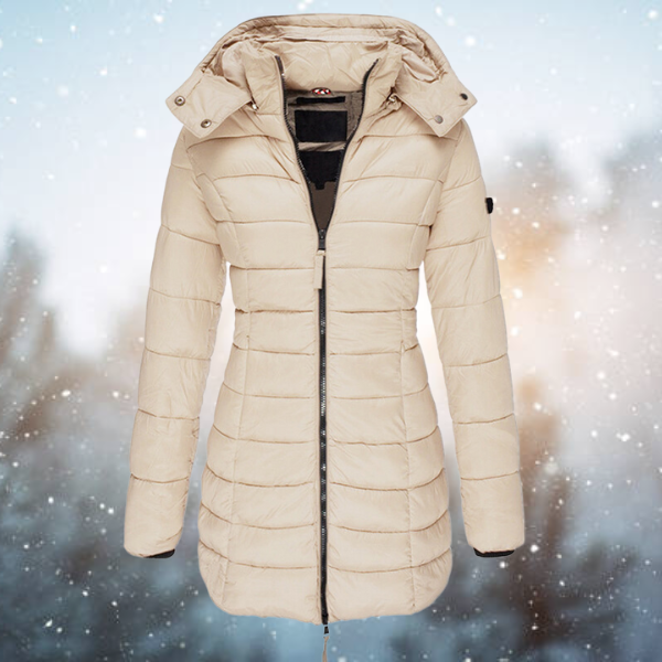 Women's Long Puffer Jacket - Insulated Warmth
