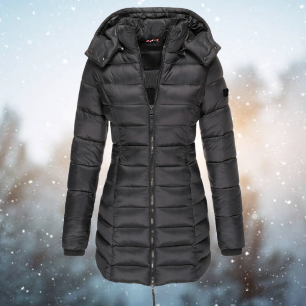 Women's Long Puffer Jacket - Insulated Warmth