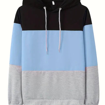 Women's Color Block Sweatshirt Long Sleeve Relaxed Fit