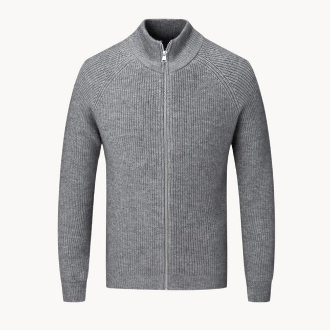 Men's Full Zip Sweater Knit