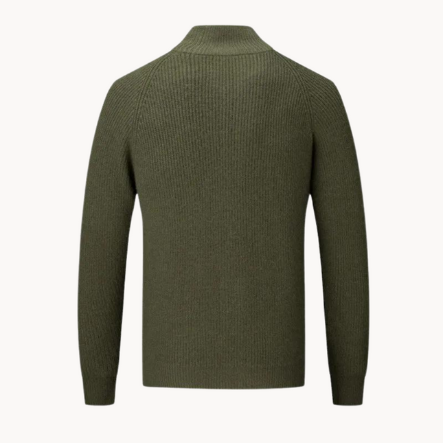 Men's Full Zip Sweater Knit