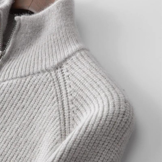 Men's Full Zip Sweater Knit
